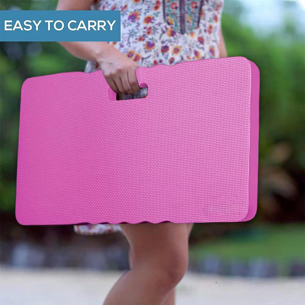 24 In. Thick Kneeling Pad, Garden Kneeler for Gardening, Pink