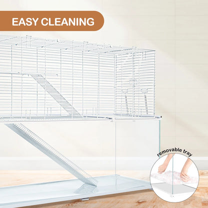 3 Tiers Large Hamster Cages with Removeable Waterproof PVC Tray