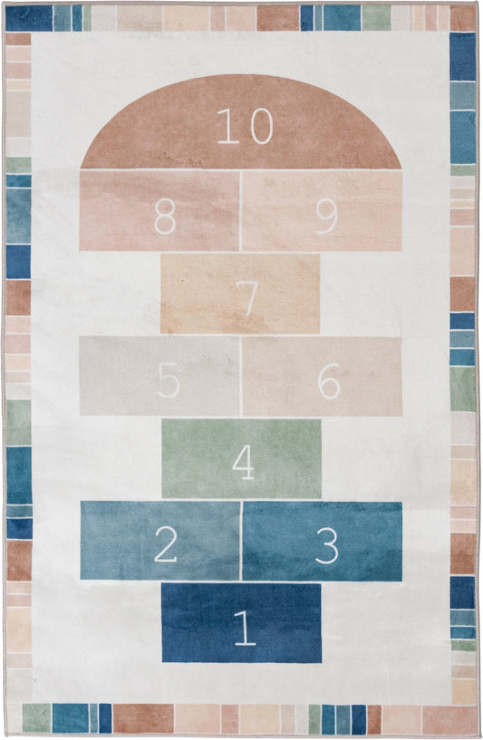 36"X56" Hopscotch Faux Fur Indoor Area Rug