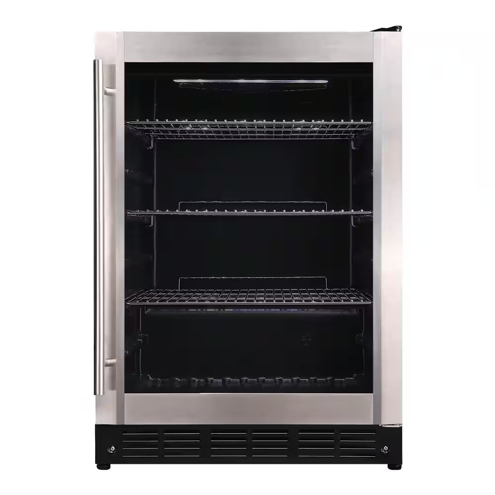 23.4 In. 50 Bottle, 154 Can, Wine and Beverage Cooler with Stainless Steel Door