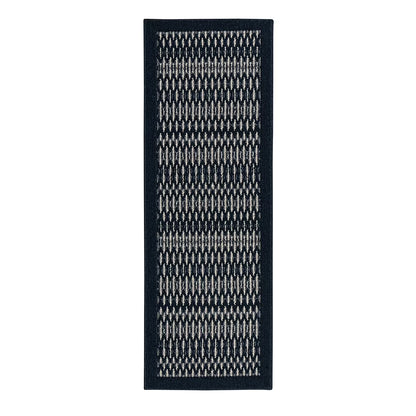 Silvestre Border Indoor Area Rug, Dark Blue, 30" X 45"