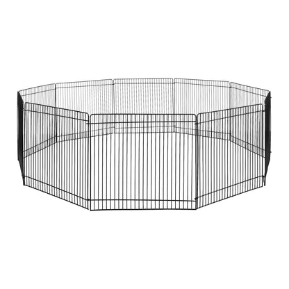 (3 Pack)  Portable Steel Wire Play Pen for Small Pets, Customizable, 10 Panels, Indoor & Outdoor Use, 9" Tall