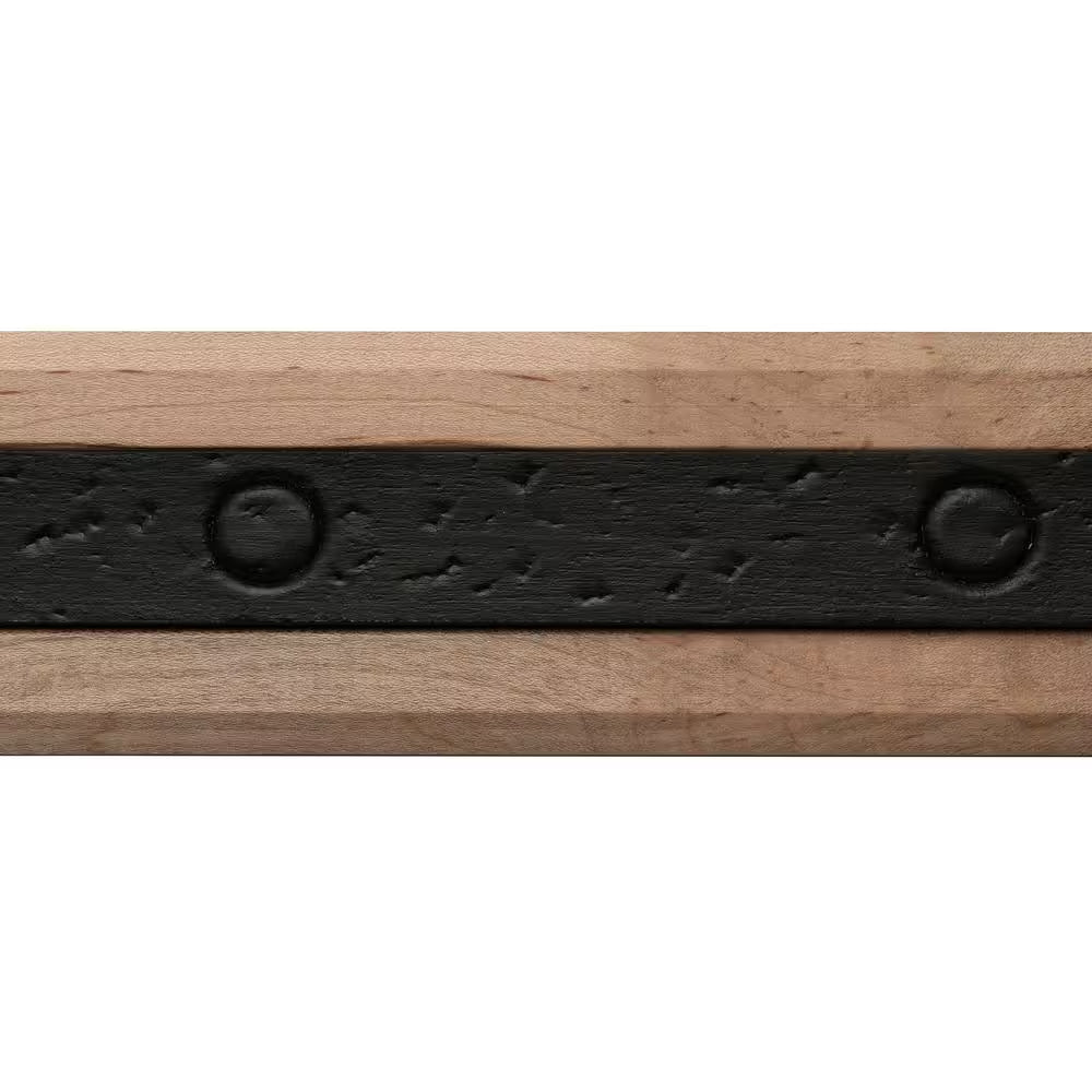 Rustic Ambrosia 17/32 In. X 2-1/2 In. X 96 In. Maple Wood Chair Rail Moulding