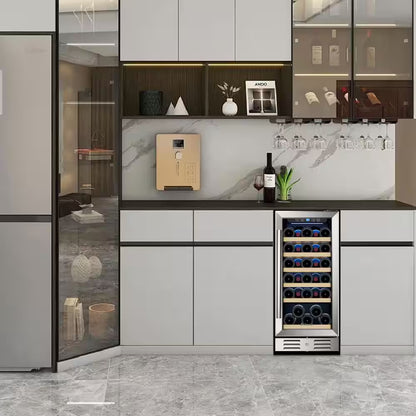 15 In. Built-In 30-Bottle Single Zone Wine Cooler Compressor