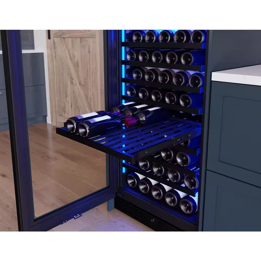 Presrv 24 In. 132-Bottle Dual Zone Full Size Panel Ready Wine Cooler