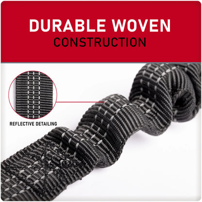 (3 Pack)  Adjustable Pet Seat Belt, Black, Material - Nylon, Harness Type - Direct to Seatbelt Swivel Tether.