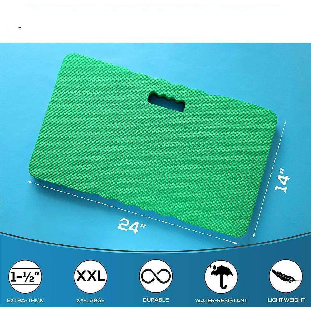 24 In. Thick Kneeling Pad, Garden Kneeler for Gardening, Green