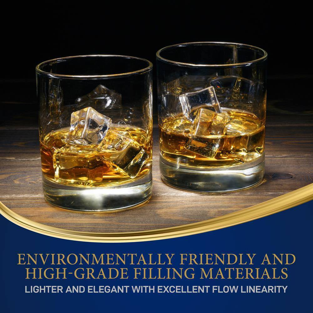 10 Oz. Crystal-Clear Stemless Wine Glasses Set (Set of 2)