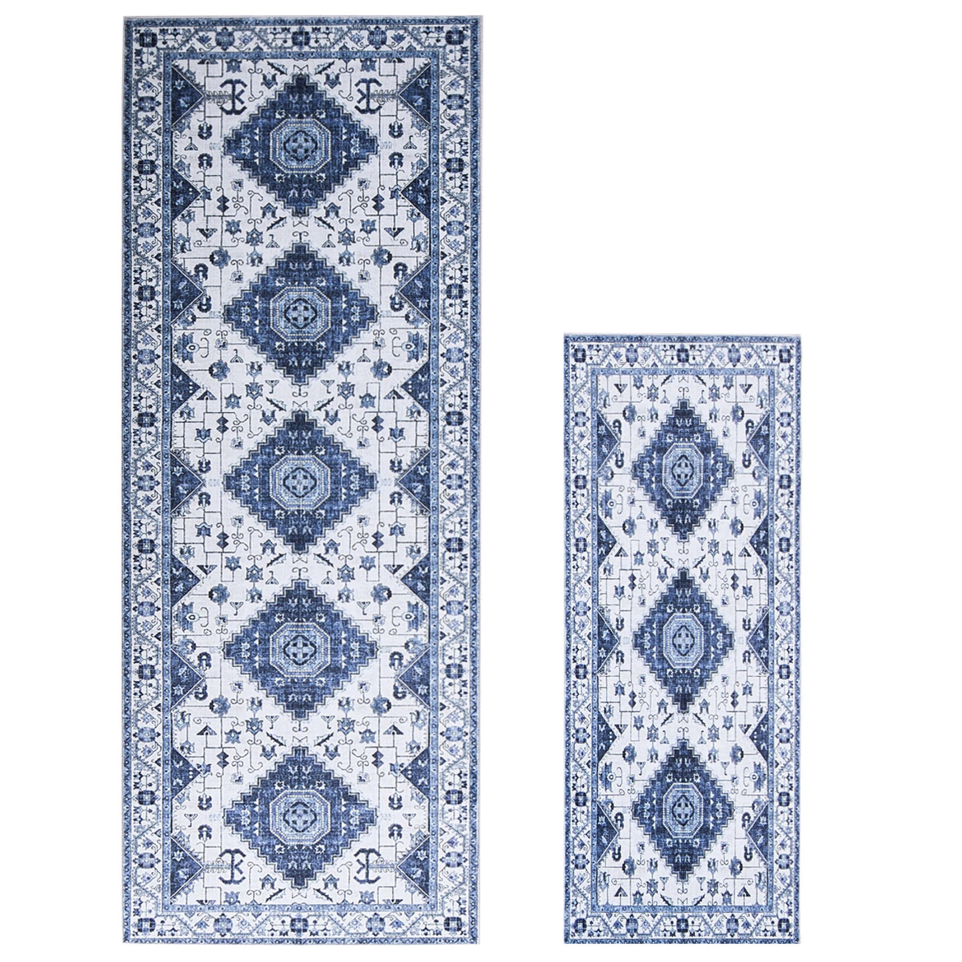 Wyatt & Ash Washable 2-Pack Runner and Accent Rug, Cyrus