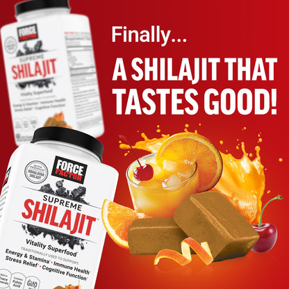 Supreme Shilajit, Himalayan Shilajit Supplement for Energy, Stamina, Cognitive & Immune Function, Smoked Old Fashioned, 60 Soft Chews