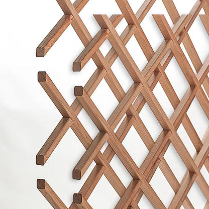 18-Bottle Trimmable Wine Rack Lattice Panel Inserts in Unfinished Solid North American Hard Maple