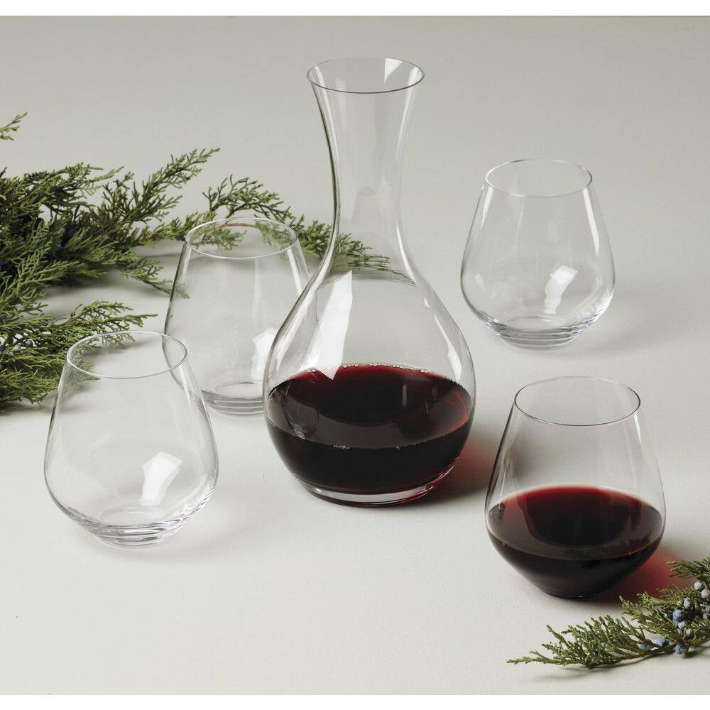 TUSCANY CLS EUROPEAN GLASS DECANTR 44 Oz. W/4 STEMLESS