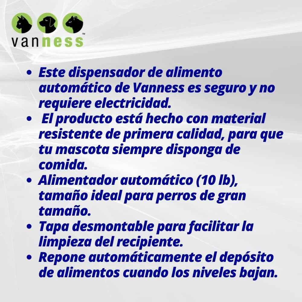 Van Ness Large Auto Self Dispensing Feeder for Dogs or Cats 1Ct (Color May Vary)