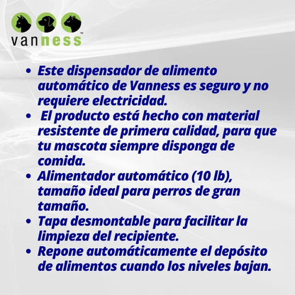 Van Ness Large Auto Self Dispensing Feeder for Dogs or Cats 1Ct (Color May Vary)