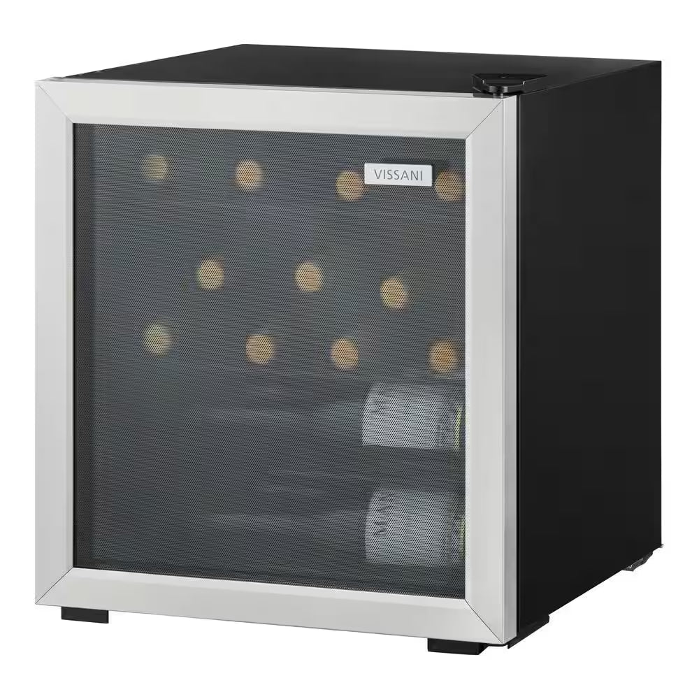 18 In. Single Zone Beverage and Wine Cooler in Stainless Steel