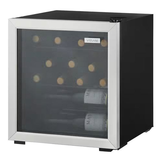 18 In. Single Zone Beverage and Wine Cooler in Stainless Steel