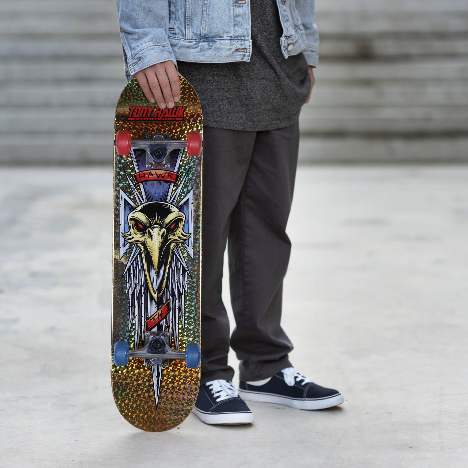 31” Metallic Gold Hawk Dagger Popsicle Skateboard, 50Mm X 30Mm Wheels, Kids Ages 5+