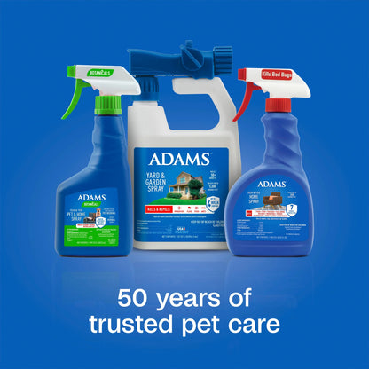 (4 Pack)  Flea & Tick Home Spray, Kills Fleas, Flea Eggs, Flea Larvae, Bed Bugs, Ticks, Ants (Except Carpenter, Harvester, Pharaoh and Fire Ants), Cockroaches, Spiders, & Mosquitoes in the Home, 24 Fl Oz