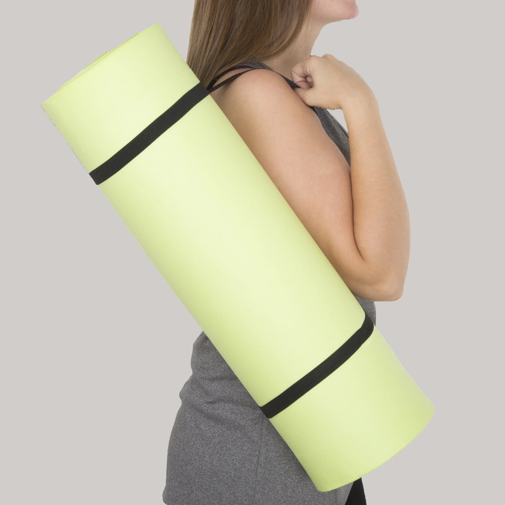 Wakeman Extra-Thick Non-Slip Foam Yoga Mat for Fitness (Green)
