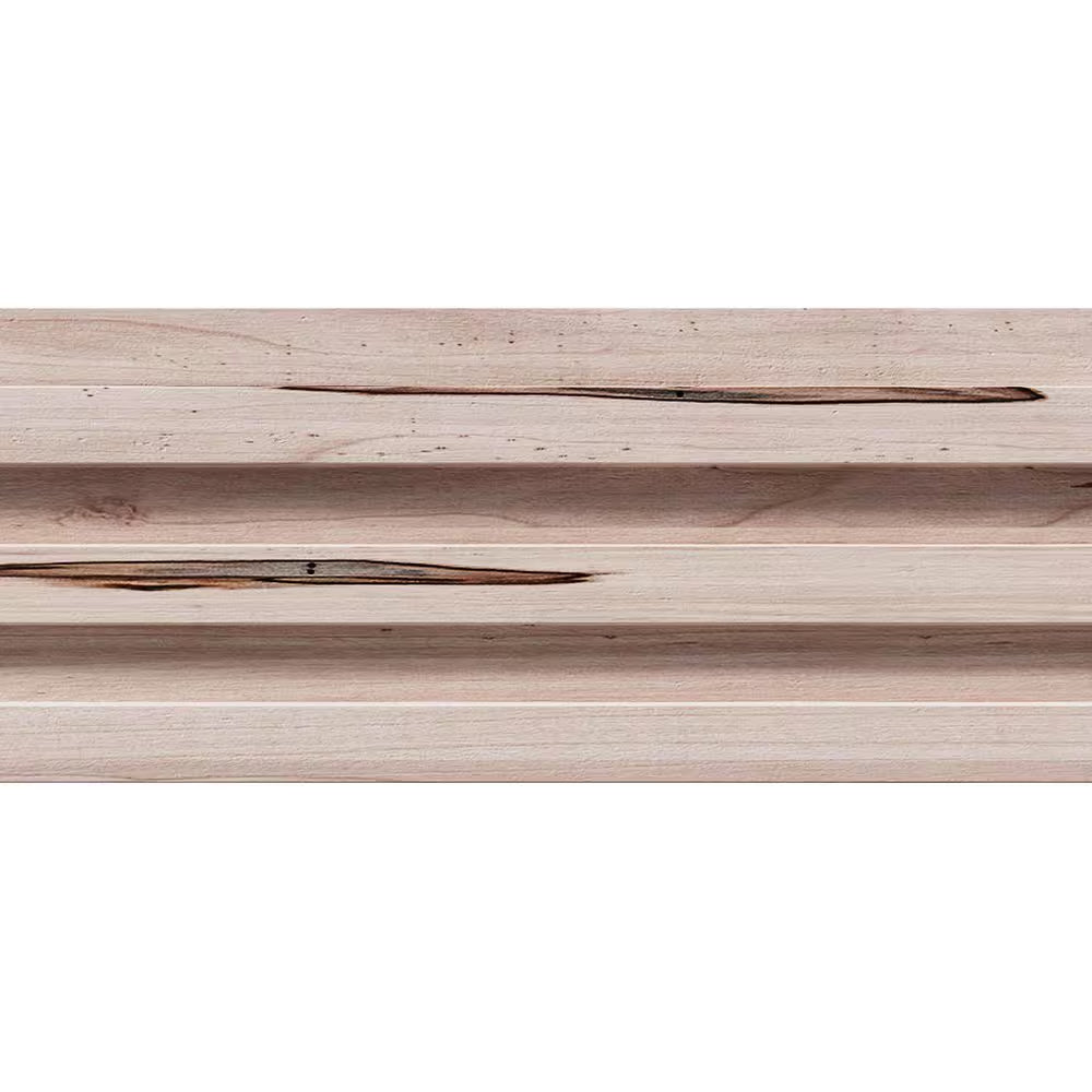 0.375 In. D X 5 In. W X 47.5 In. L Unfinished Ambrosia Maple Wood Accent Wall Panel Moulding