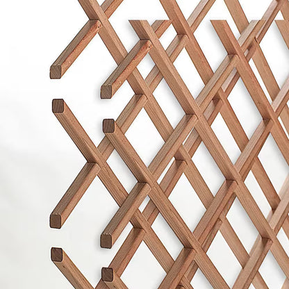 14-Bottle Trimmable Wine Rack Lattice Panel Inserts in Unfinished Solid North American Alder