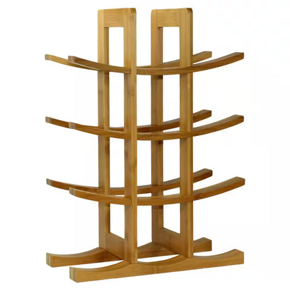 12-Bottle Bamboo Countertop Wine Rack