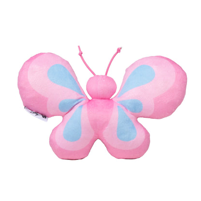 , Dog Toys, Plush Polyester Butterfly Pet Toy, Pink, One Size