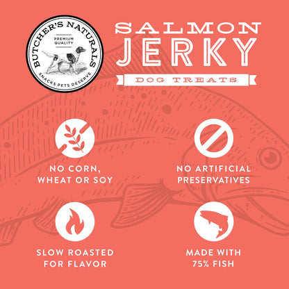 Salmon Flavor Jerky Treats for Dogs, 16 Oz