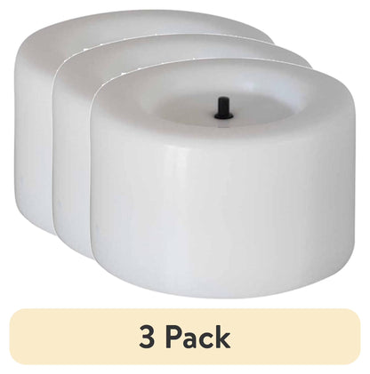 Unscented Led Tealights Flameless Candles, White, 4.60", 0.18 Lb