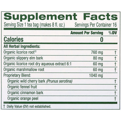 (4 Pack) , Organic Throat Coat, Tea Bags, 16 Count