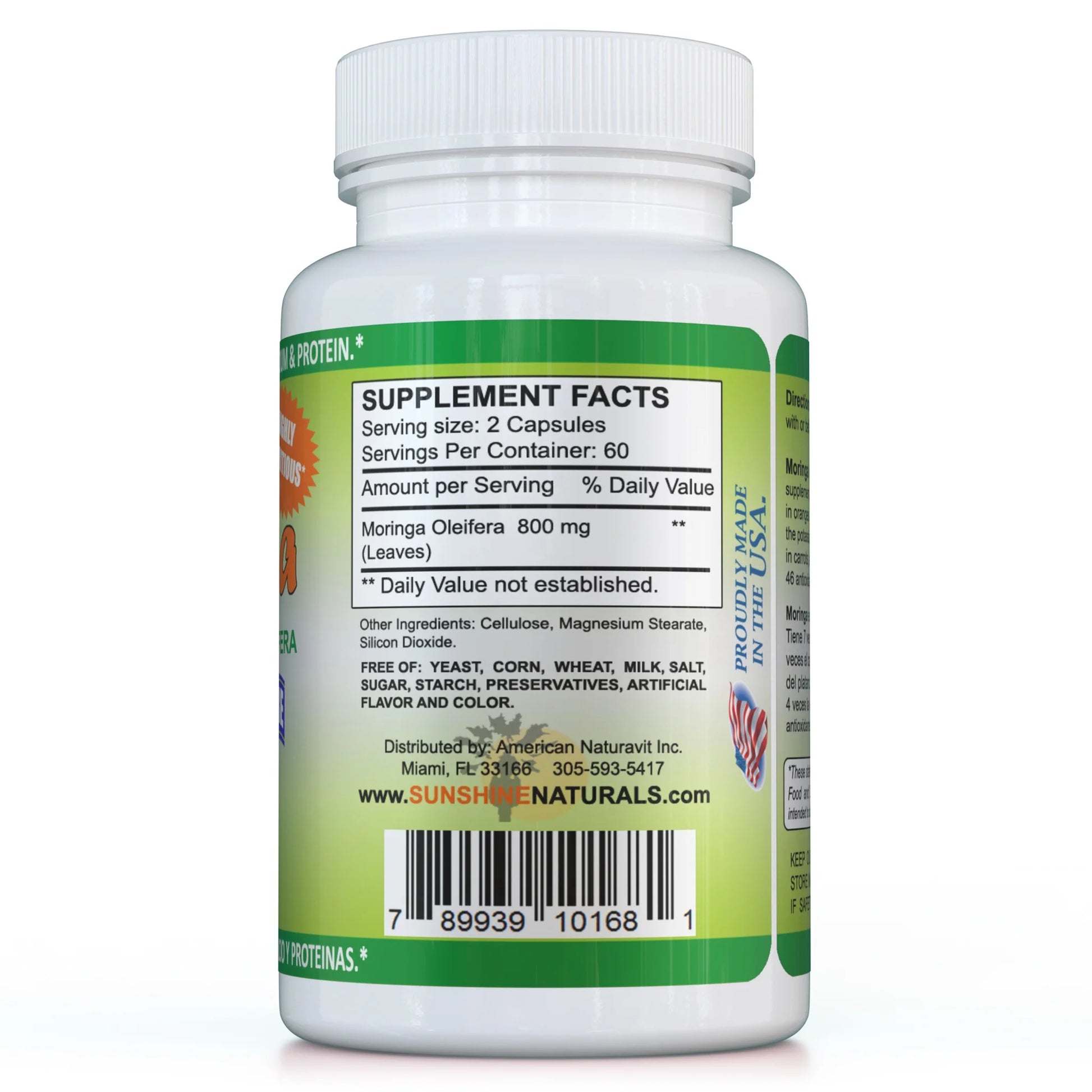 Pure Moringa Leaf Capsules, 120 Count