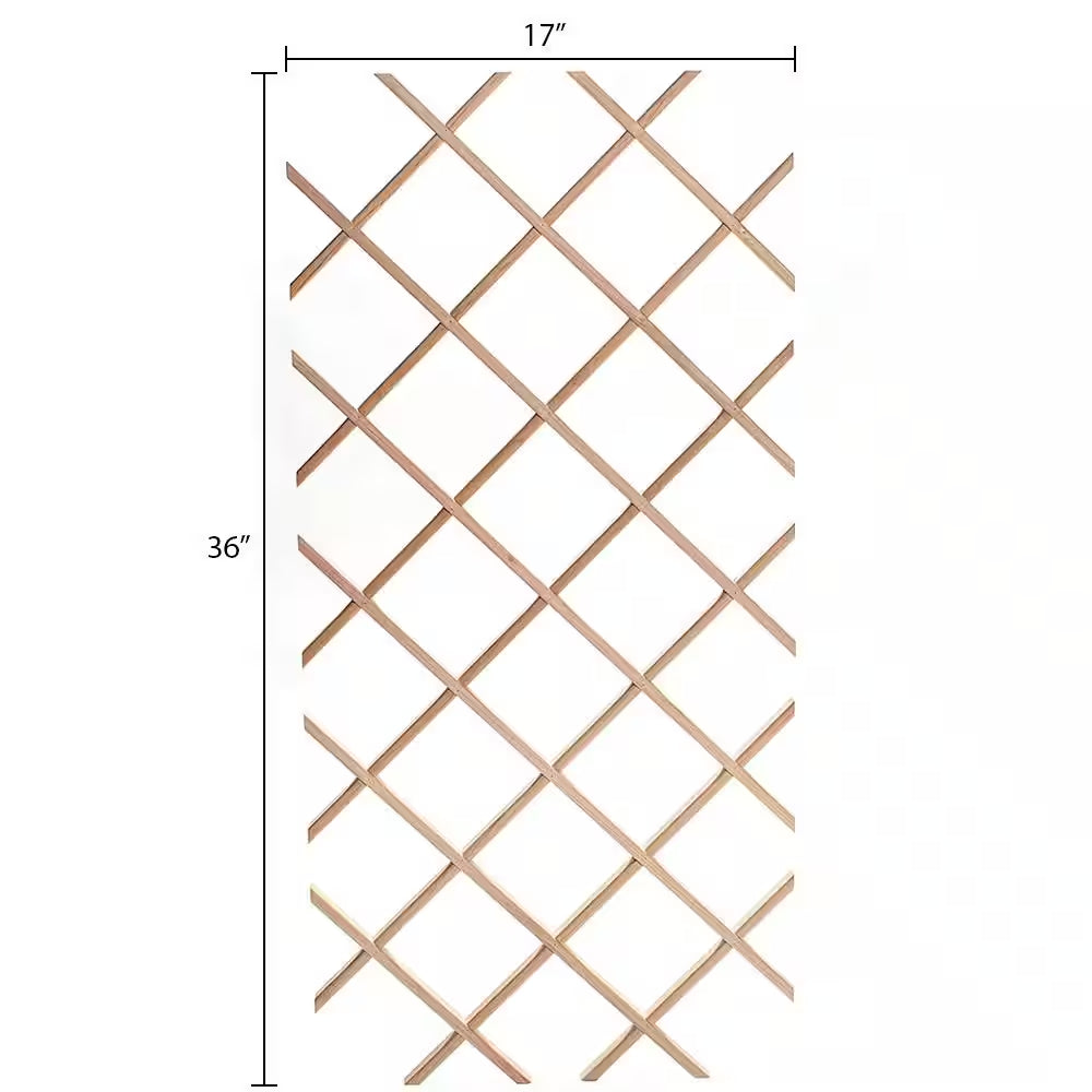 14-Bottle Trimmable Wine Rack Lattice Panel Inserts in Unfinished Solid North American Alder