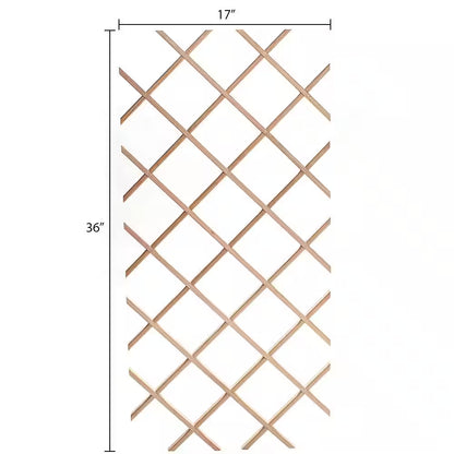 14-Bottle Trimmable Wine Rack Lattice Panel Inserts in Unfinished Solid North American Alder