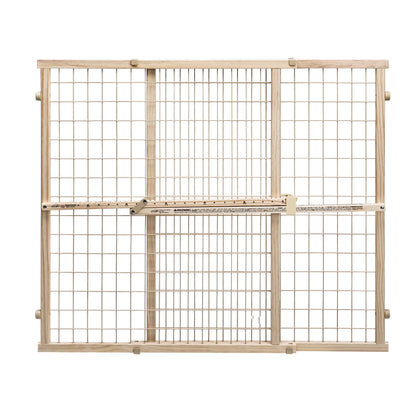 (4 Pack)  Position & Lock Tall and Wide Value Adjustable Baby Gate (Natural), Fits Openings 31 - 50 In. Wide