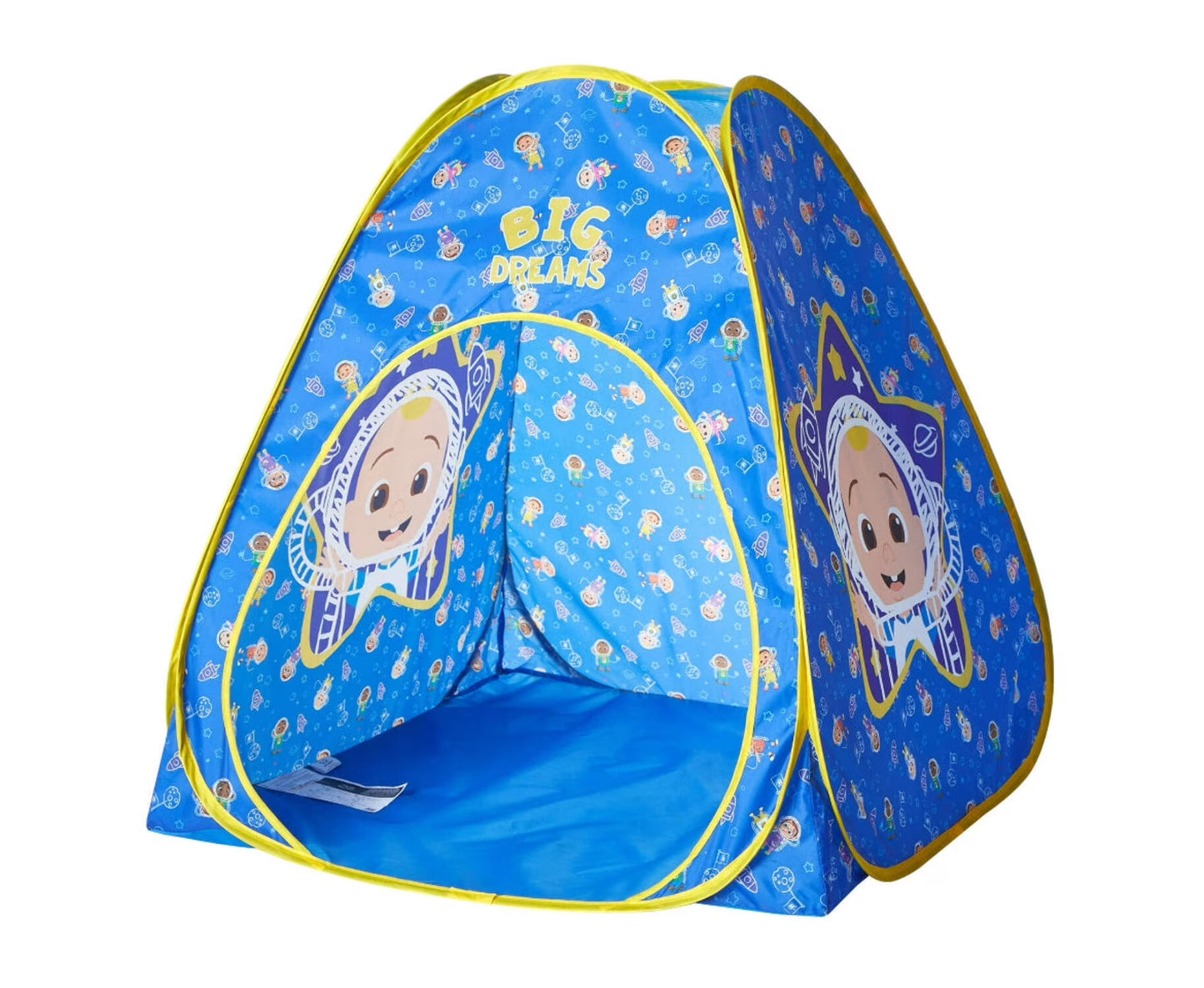 3Pc Tent Set with Pillow and Flashlight, Blue, Unisex, Toddler