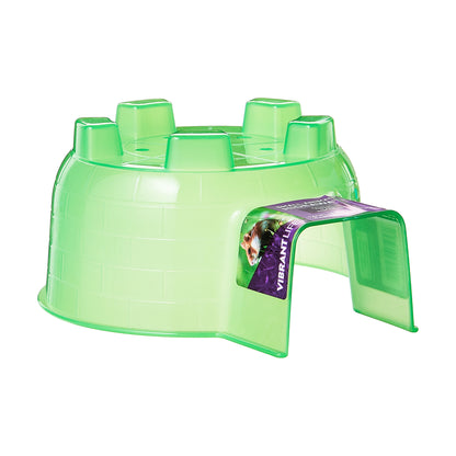 (4 Pack)  Green Plastic Small Animal Hideaway