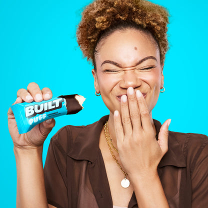 Puff Snack Bar, Coconut, 17G Protein, Collagen, 140 Calories, 8 Count Box, 1.41 Oz Bars