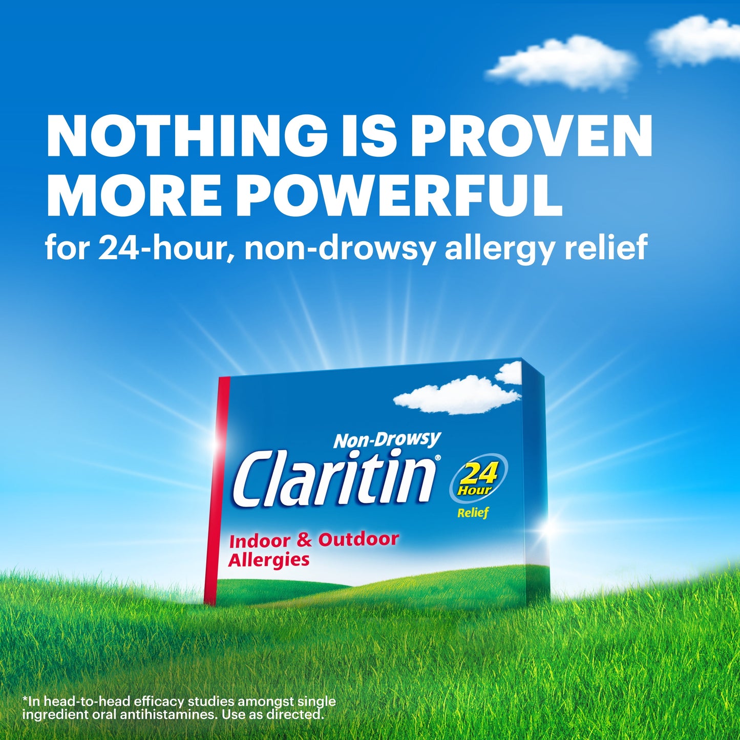 24 Hour Non-Drowsy Allergy Medicine, Loratadine Antihistamine Tablets, 5 Ct