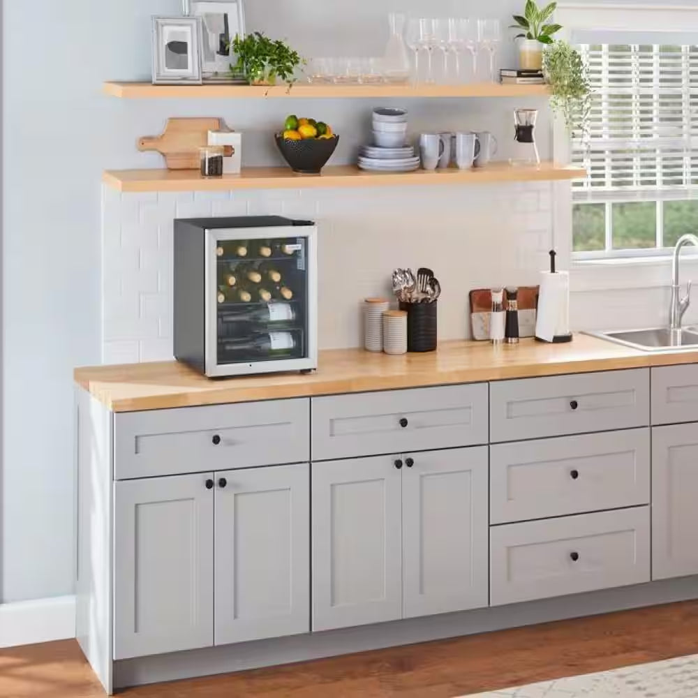 18 In. Single Zone Beverage and Wine Cooler in Stainless Steel