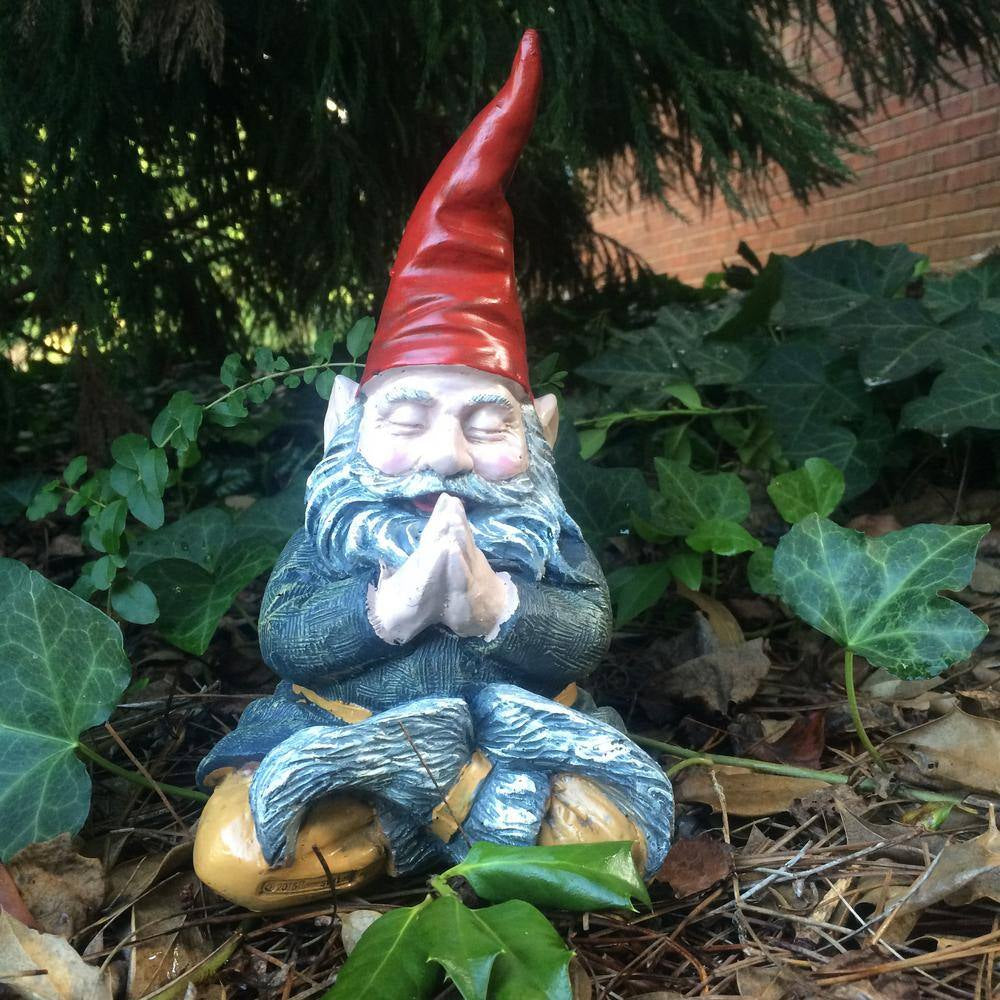 11 In. ZEN Mordecai and ZEN Zelda the Meditating Yoga Gnomes Statues (2 Pieces per Set)
