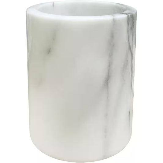 1-Bottle White Marble Wine Cooler