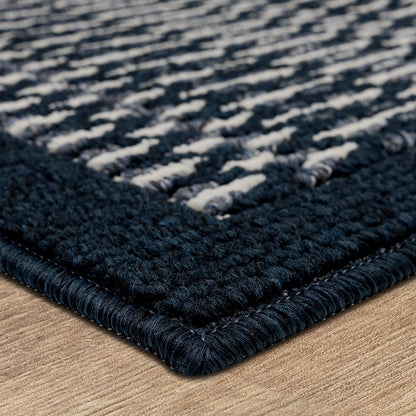 Silvestre Border Indoor Area Rug, Dark Blue, 30" X 45"