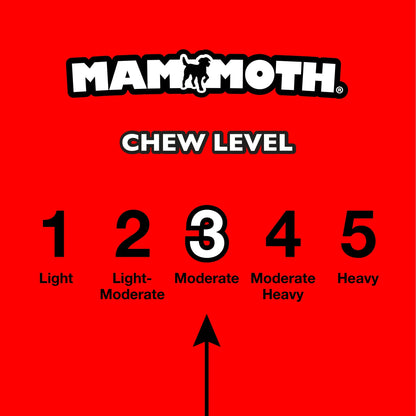 Tirebiter Advanced Retriever Rubber Dog Toy W/Cottonblend Asst Color Loop Rope Handle, 11"