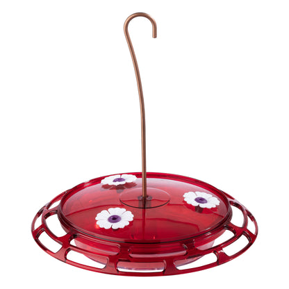 3-In-1 Hummingbird Feeder, 6 Oz Hummingbird Nectar, Red