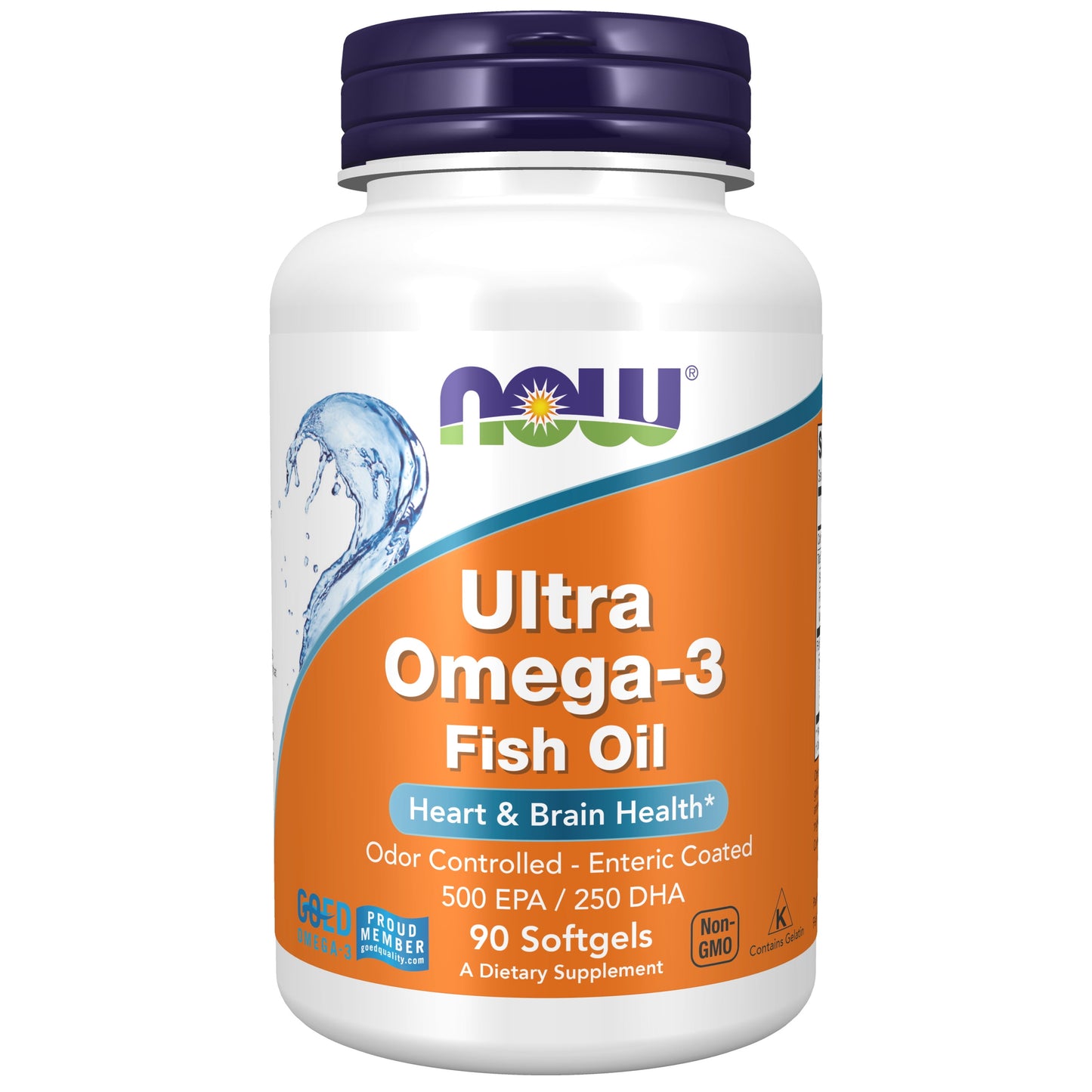 Supplements, Ultra Omega-3 Molecularly Distilled and Enteric Coated, 90 Softgels