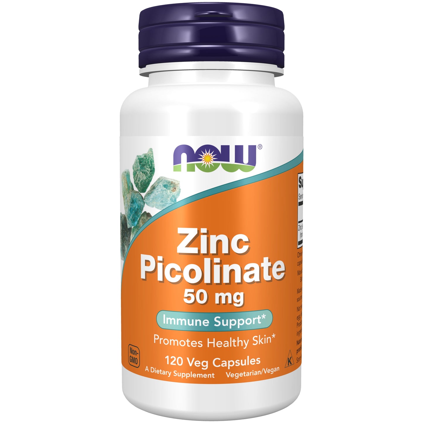 Supplements, Zinc Picolinate 50 Mg, Supports Enzyme Functions, Immune Support, 120 Veg Capsules