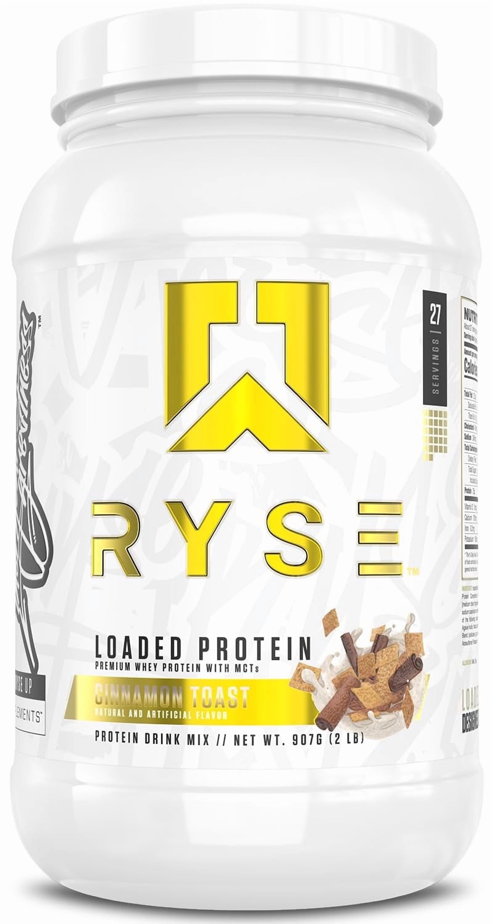 RYSE Loaded Protein Powder - Cinnamon Toast - 20 Servings