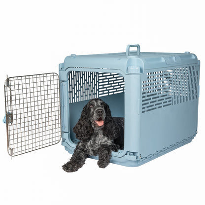 19" Collapsible Dog Kennel, Gray, XS, for Pets up to 20 Lbs