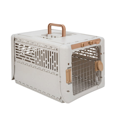 19" Collapsible Dog Kennel, Gray, XS, for Pets up to 20 Lbs