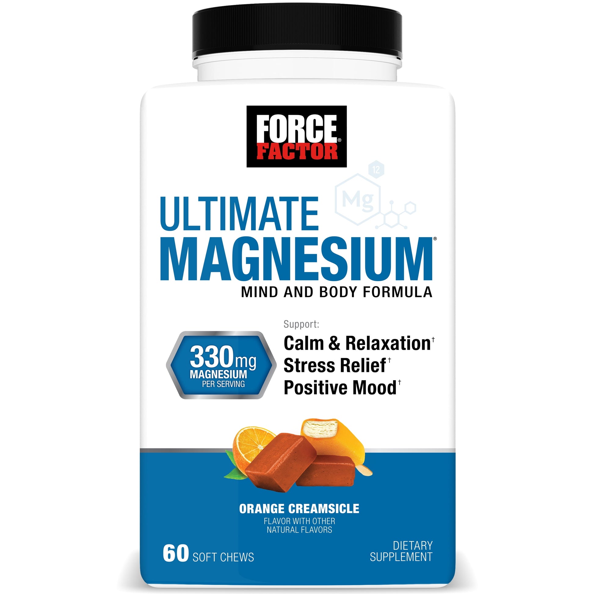 Ultimate Magnesium, 330Mg Magnesium Glycinate & Citrate to Promote Calm & Relaxation, Vegan & Gluten Free, Mixed Berry, 60 Soft Chews